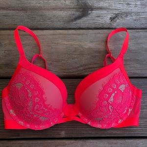 Victoria's Secret Vibrant Pink Lace Bra